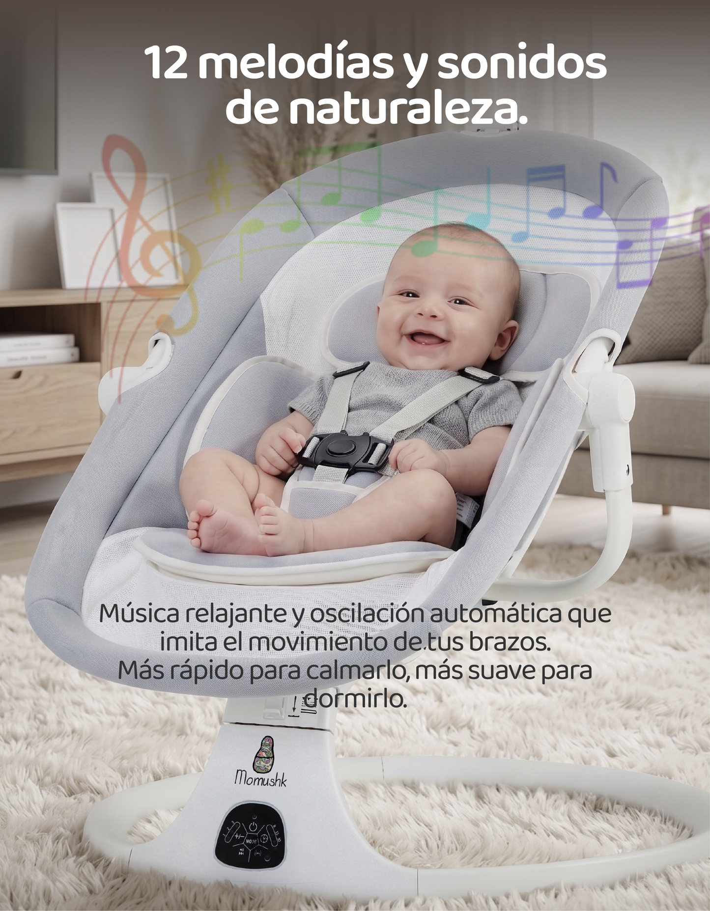 Mecedora multifuncional para bebé